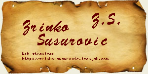 Zrinko Susurović vizit kartica